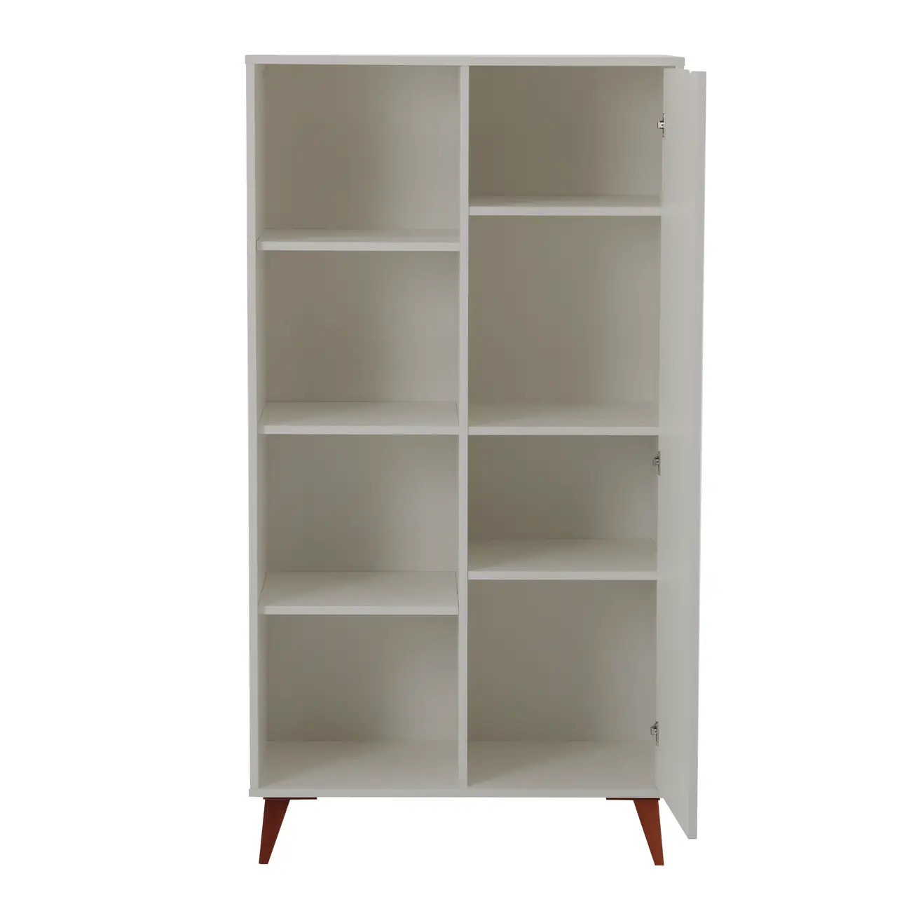 ARMÁRIO PARA ESCRITÓRIO ALTO 1 PORTA LIN - BRANCO/NOZES - Foto 3