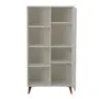 ARMÁRIO PARA ESCRITÓRIO ALTO 1 PORTA LIN - BRANCO/NOZES - Foto 3