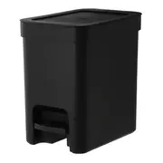 LIXEIRA COM PEDAL 6 L TRIUM - PRETO - Foto 1