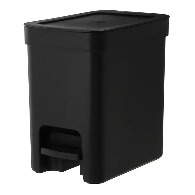 LIXEIRA COM PEDAL 6 L TRIUM - PRETO - Foto 1