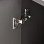 ARMÁRIO PARA ESCRITÓRIO BAIXO 2 PORTAS SLEEK - GRAFITE/PRETO - Foto 8