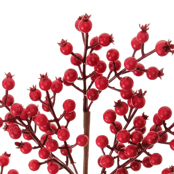 GALHO DECORATIVO BERRY BORDAR, AMAR E CELEBRAR - MARROM/VERMELHO - Foto 2