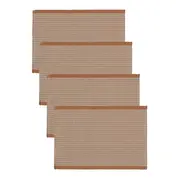 LUGAR AMERICANO 48 CM X 33 CM CONJUNTO COM 4 PEÇAS FURNAS - CASCA DE URUCUM/LATTE - Foto 2