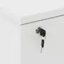 ARMÁRIO PARA ESCRITÓRIO BAIXO 1 PORTA DESLIZANTE ALETA - BRANCO - Foto 7