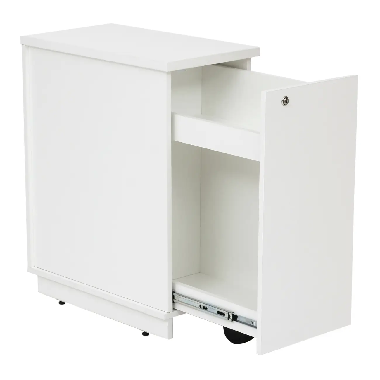 ARMÁRIO PARA ESCRITÓRIO BAIXO 1 PORTA DESLIZANTE ALETA - BRANCO - Foto 2