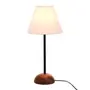 LUMINÁRIA DE MESA PILAR C/CUP M - NOZES/BRANCO - Foto 1
