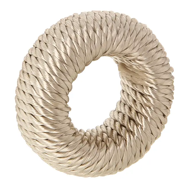ARGOLA PARA GUARDANAPO CONJUNTO COM 4 PEÇAS INCANTI - AREIA - Foto 3