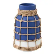 VASO 26 CM GERIBÁ - AZUL/ FIBRA CLARA - Foto 2