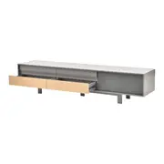 RACK 4 GAVETAS/1 PORTA 2,10 M X 46 CM LITHO - ESTANHO/KONKRET - Foto 9