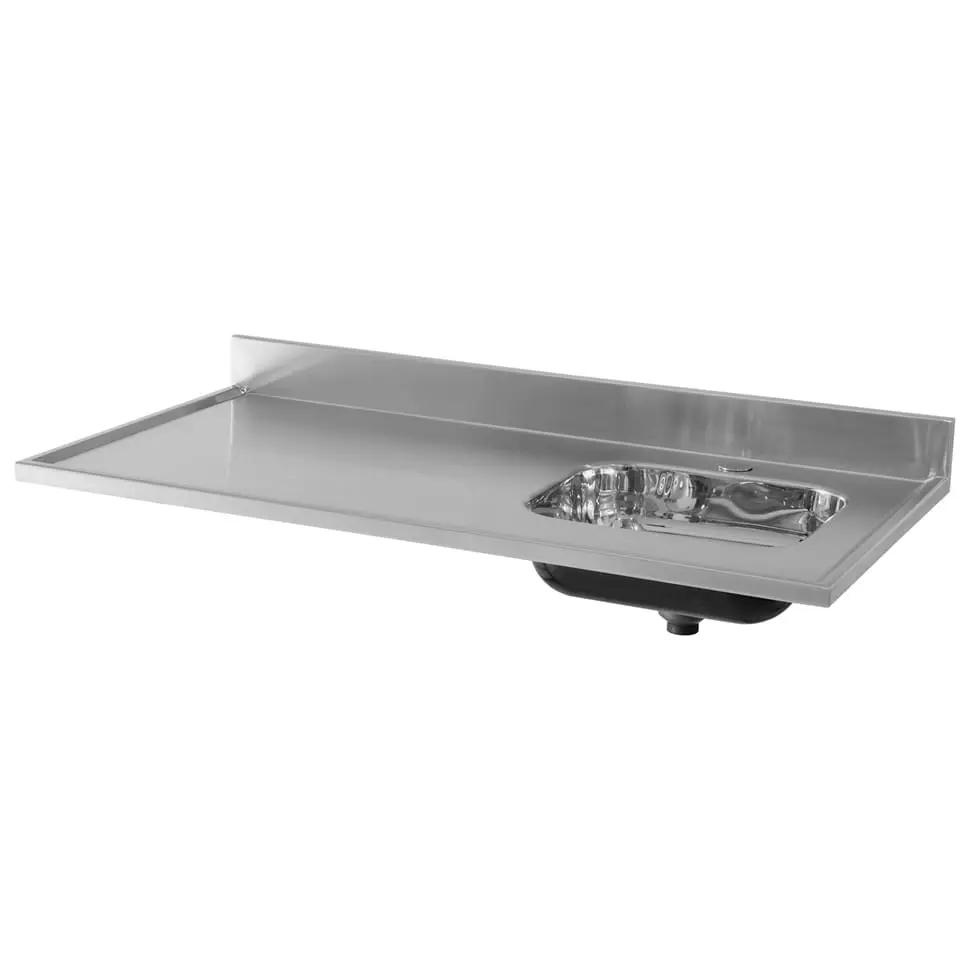 PIA DE COZINHA 1,20 M DIREITA UNIVERSAL - INOX - Foto 2