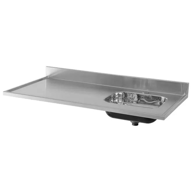 PIA DE COZINHA 1,20 M DIREITA UNIVERSAL - INOX - Foto 2