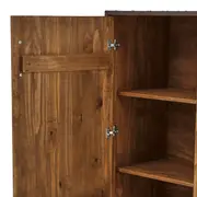BUFFET 2 PORTAS 1,05 M X 42 CM STEAM TRUNK - ENCERADO CASTANHO/CASTANHO - Foto 9