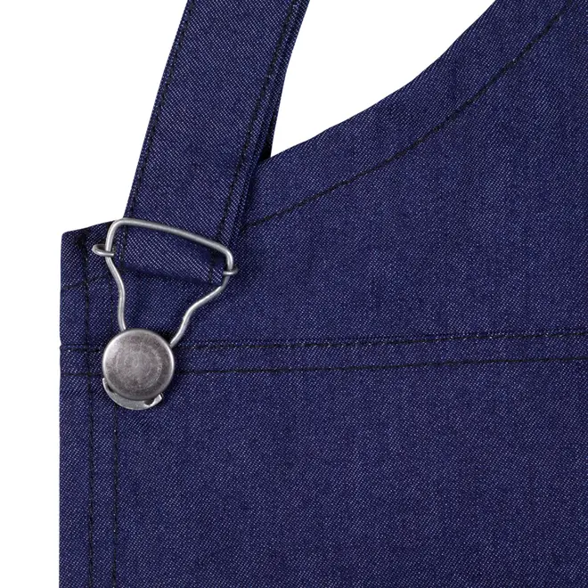 AVENTAL THE BEST CHEF - JEANS AZUL/MARROM - Foto 3