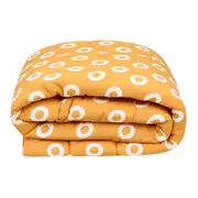 EDREDOM SOLTEIRO 1,60 M X 2,40 M VOA PASSARIM - AMARELO HANBAR/MULTICOR - Foto 6
