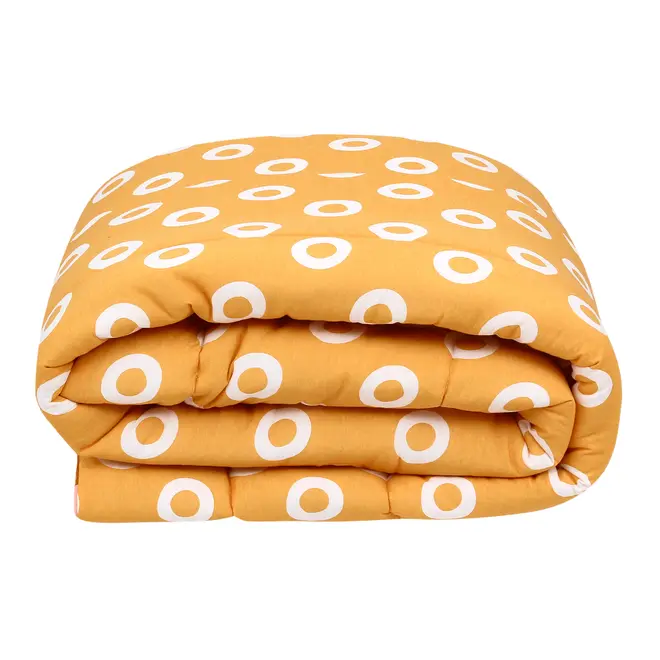 EDREDOM SOLTEIRO 1,60 M X 2,40 M VOA PASSARIM - AMARELO HANBAR/MULTICOR - Foto 6