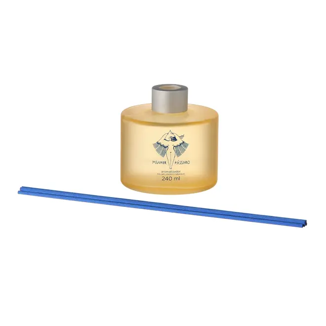 AROMATIZADOR BERGAMOTA, FOLHAS VERDES E SÂNDALO 240 ML MULHER PÁSSARO - AZUL/MULTICOR - Foto 2