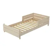 CAMA JÚNIOR 78 CM WOOD FENCE - BRANCO LAVADO - Foto 5