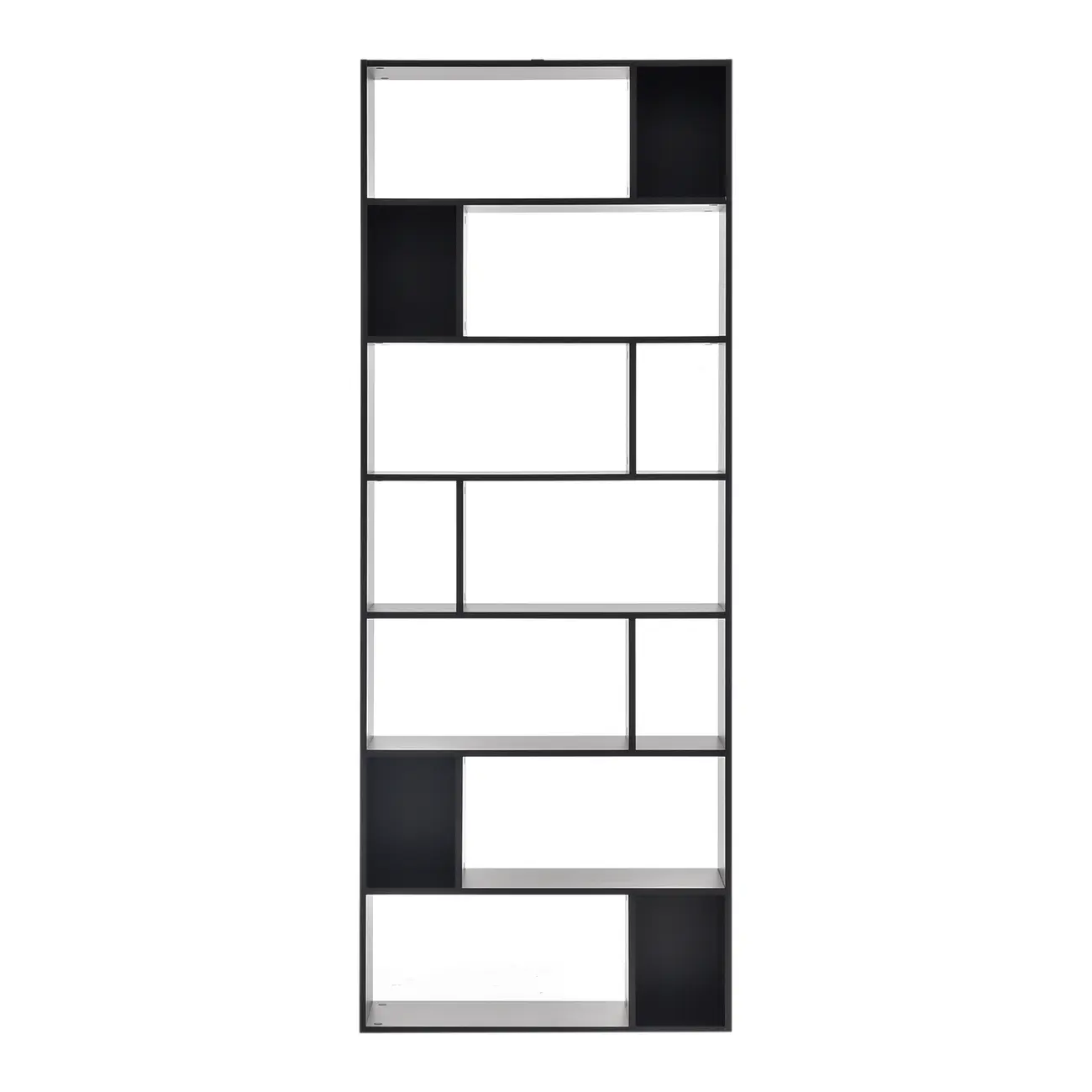 ESTANTE/DIVISÓRIA 80 CM X 2,12 M BLOCK - PRETO - Foto 2