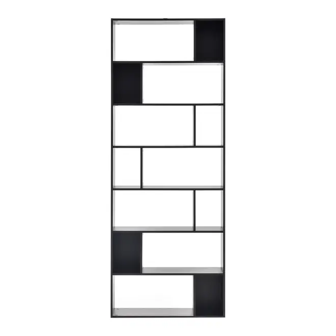 ESTANTE/DIVISÓRIA 80 CM X 2,12 M BLOCK - PRETO - Foto 2