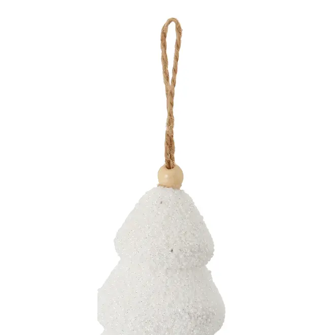 PINGENTE ÁRVORE FLUFFY VILAREJO NOEL - BRANCO - Foto 2