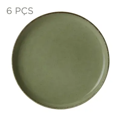 JOGO DE PRATO RASO C/6 PEÇAS FINEST