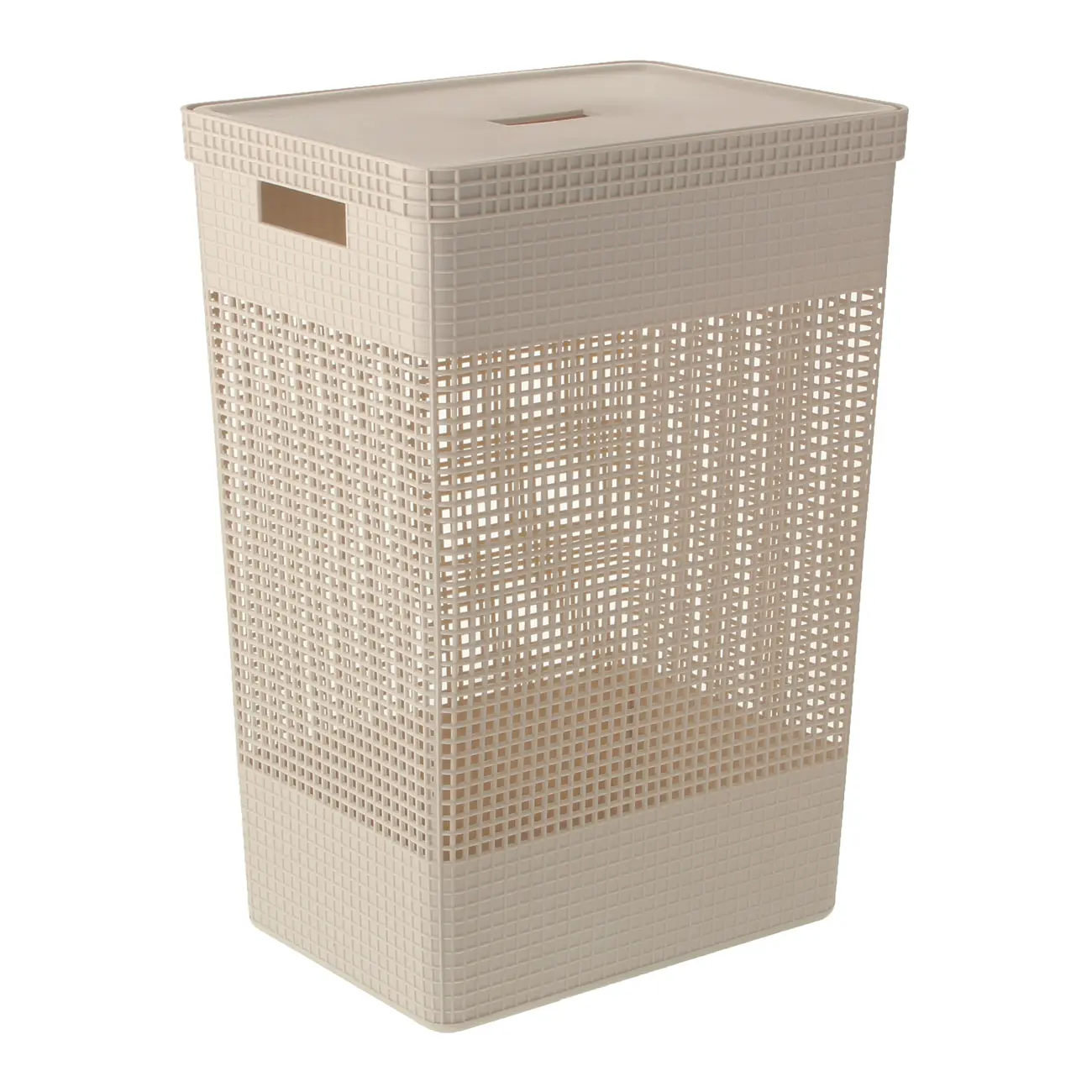 CESTO PARA ROUPAS GRID - OFF WHITE - Foto 1