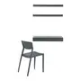 KIT ESCRIVANINHA HUBB C/2 PRAT +CADEIRA - KONKRET - Foto 2