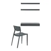 KIT ESCRIVANINHA HUBB C/2 PRAT +CADEIRA - KONKRET - Foto 2