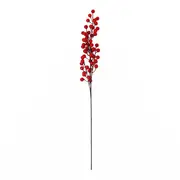 GALHO DECORATIVO PICK FRUTAS VERMELHAS 60 CM SANTA ROCKS - VERMELHO/MUSGO - Foto 1