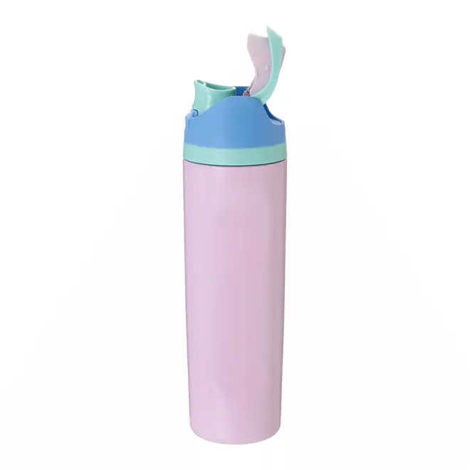 GARRAFA TÉRMICA 630 ML GLUP - ROSA CLARO/MULTICOR - Foto 6