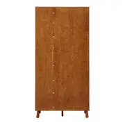 GUARDA-ROUPA DE SOLTEIRO 2 PORTAS/2 GAVETAS SAUÍ - NOZES/ARGILA CRUA - Foto 7