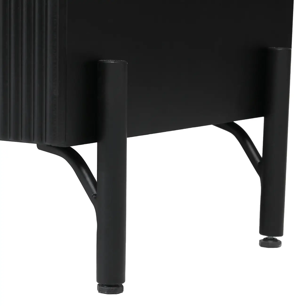 BUFFET 3 PORTAS 1,65 M X 40 CM RIBS - PRETO/PRETO - Foto 11