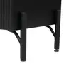 BUFFET 3 PORTAS 1,65 M X 40 CM RIBS - PRETO/PRETO - Foto 11