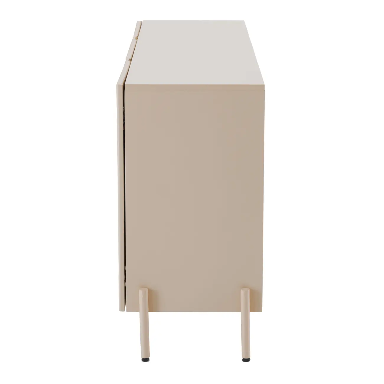 BUFFET 3 PORTAS 1,65 M X 40 CM RIBS - AREIA/AREIA - Foto 7
