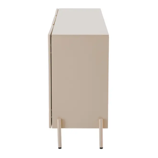 BUFFET 3 PORTAS 1,65 M X 40 CM RIBS - AREIA/AREIA - Foto 7