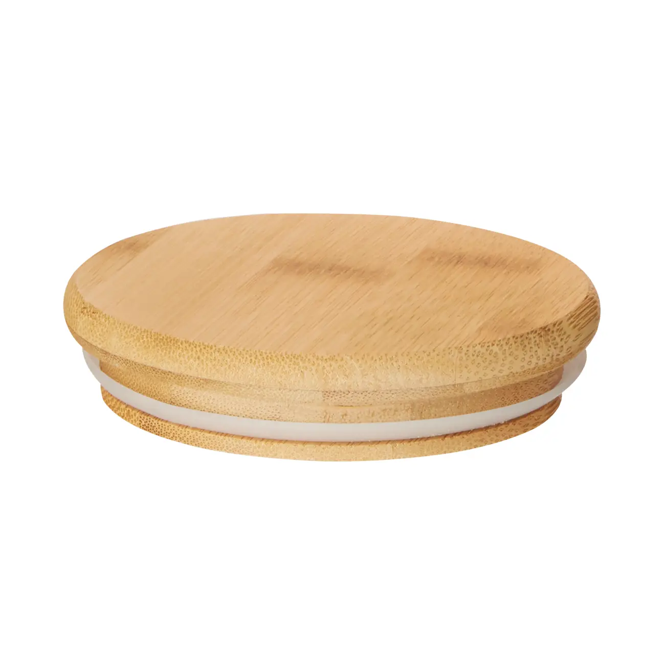 POTE HERMÉTICO 750 ML STRICES - INCOLOR/BAMBU - Foto 4