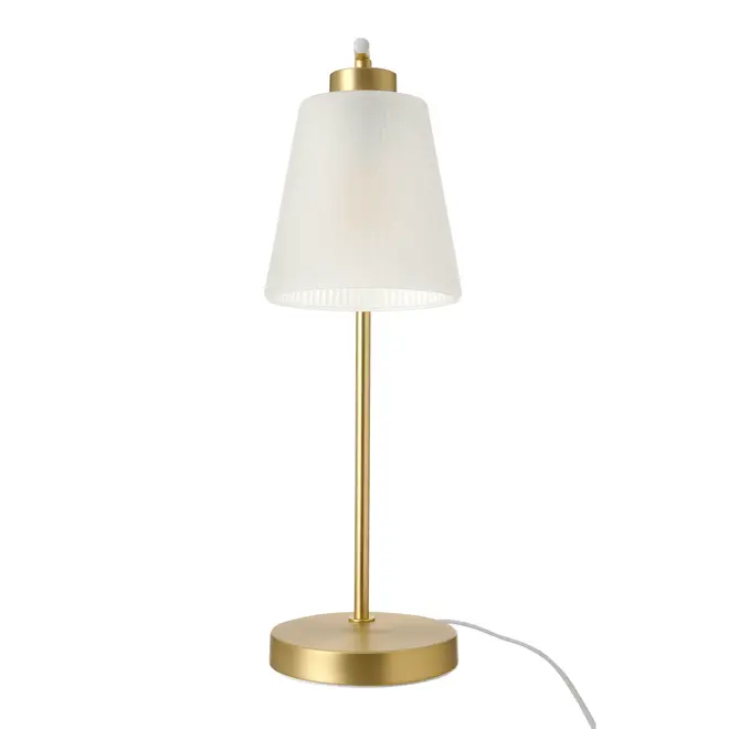 LUMINÁRIA DE MESA HALLEY - OURO/FROST - Foto 5