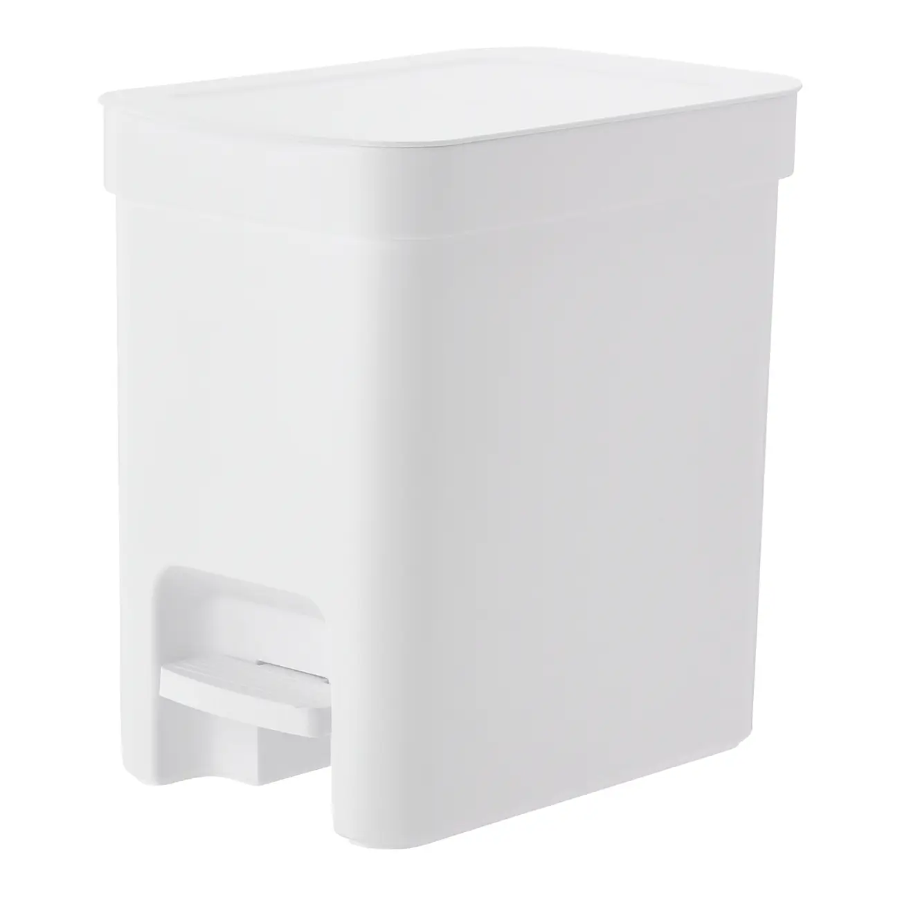 LIXEIRA COM PEDAL 6 L TRIUM - BRANCO - Foto 1