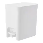 LIXEIRA COM PEDAL 6 L TRIUM - BRANCO - Foto 1