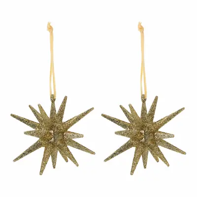 PINGENTE ESTRELA 11 CM FINE FESTIVITY C/2