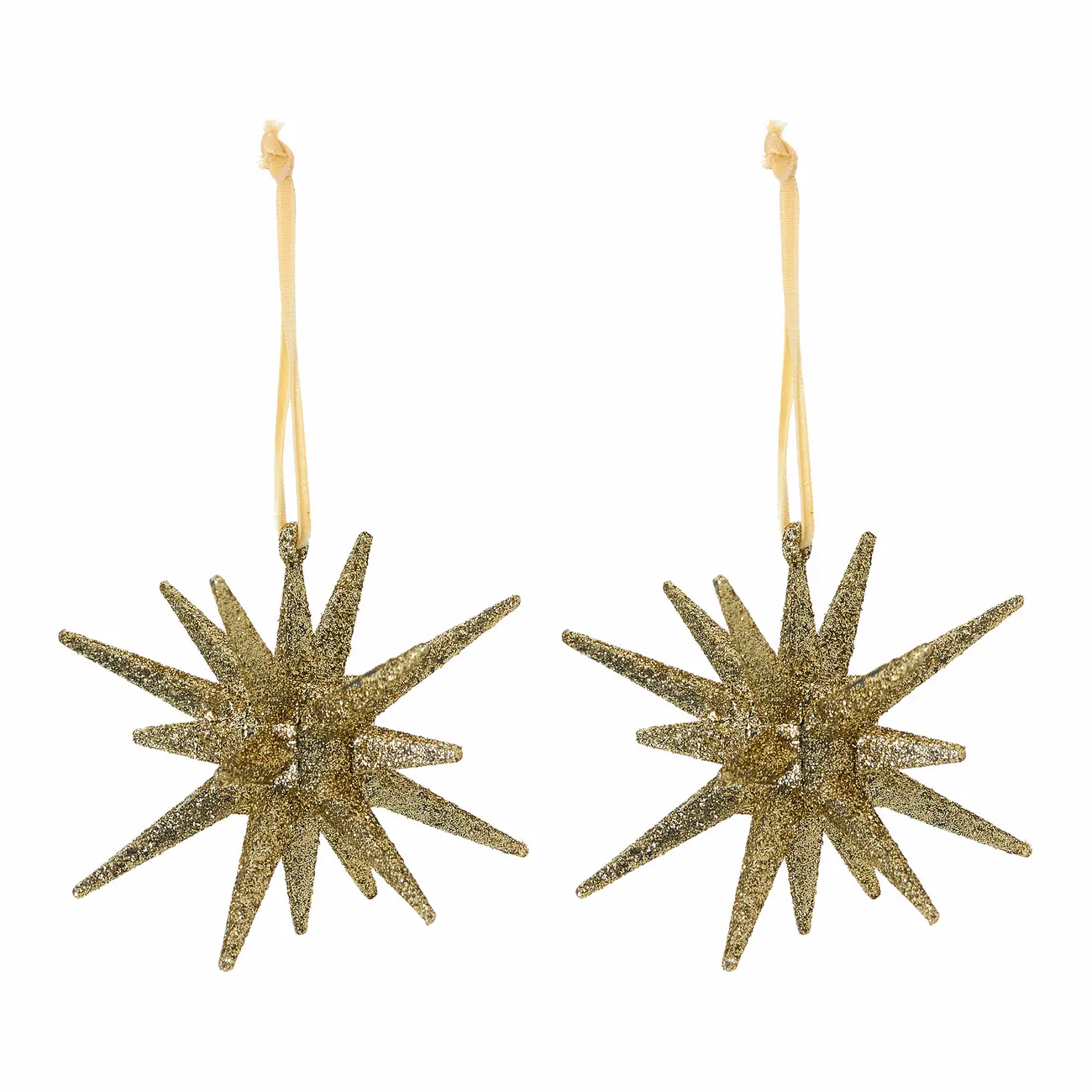 PINGENTE ESTRELA 11 CM FINE FESTIVITY C/2 - OURO - Foto 1