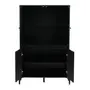 CRISTALEIRA 4 PORTAS 90X139 RIBS - PRETO/INCOLOR - Foto 6