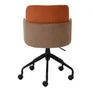 CADEIRA HOME OFFICE OBI - PRETO/TERRACOTA - Foto 5