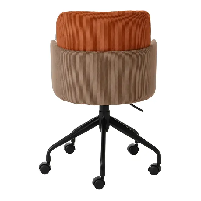 CADEIRA HOME OFFICE OBI - PRETO/TERRACOTA - Foto 5