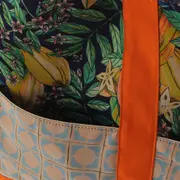 BOLSA DE PRAIA SAUDADE TROPICAL - LARANJA/MULTICOR - Foto 6