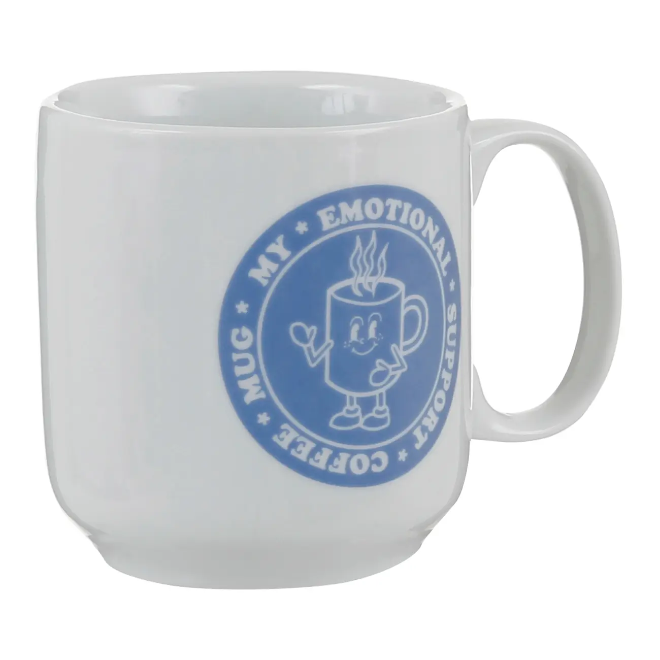 CANECA 470 ML MY EMOTIONAL MUG - BRANCO/ZIMBRO - Foto 2