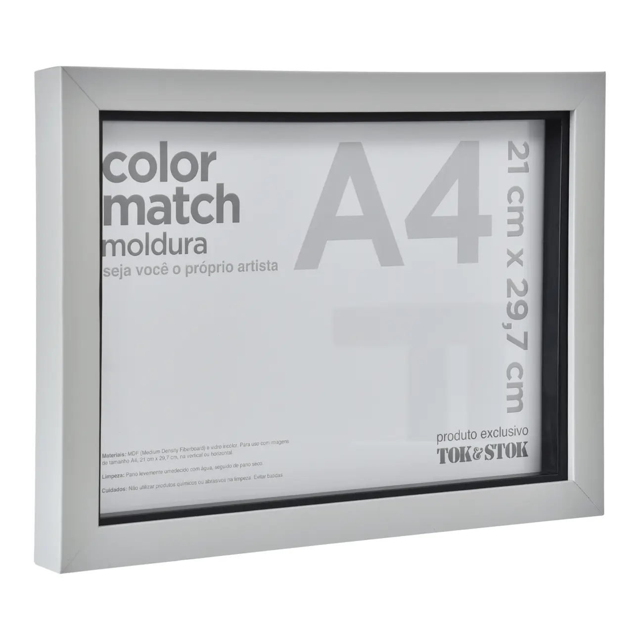 MOLDURA A4 21 CM X 29 CM COLOR MATCH - FLANDRES/PRETO - Foto 2