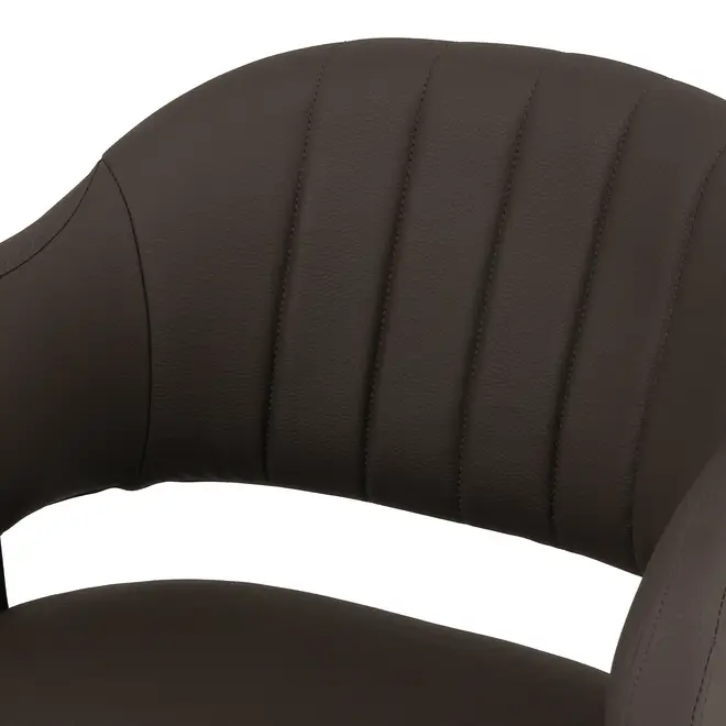 CADEIRA HOME OFFICE BICORNE - PRETO/RHINOCERONTE - Foto 6