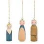PINGENTE KIT COM 3 PEÇAS NATAL ASTRAL - DOURADO/MULTICOR - Foto 1