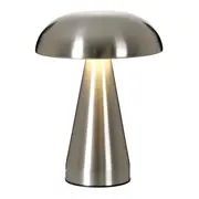 LUMINÁRIA DE MESA LED RECARREGÁVEL MUSHROOM - PRATA - Foto 2